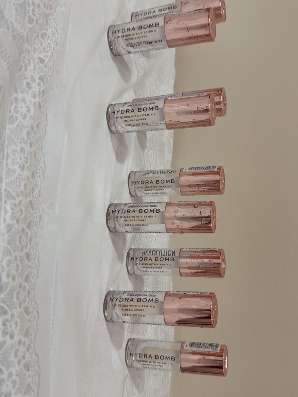 Lip Gloss with Vitamin E - Clear / Rose Gold